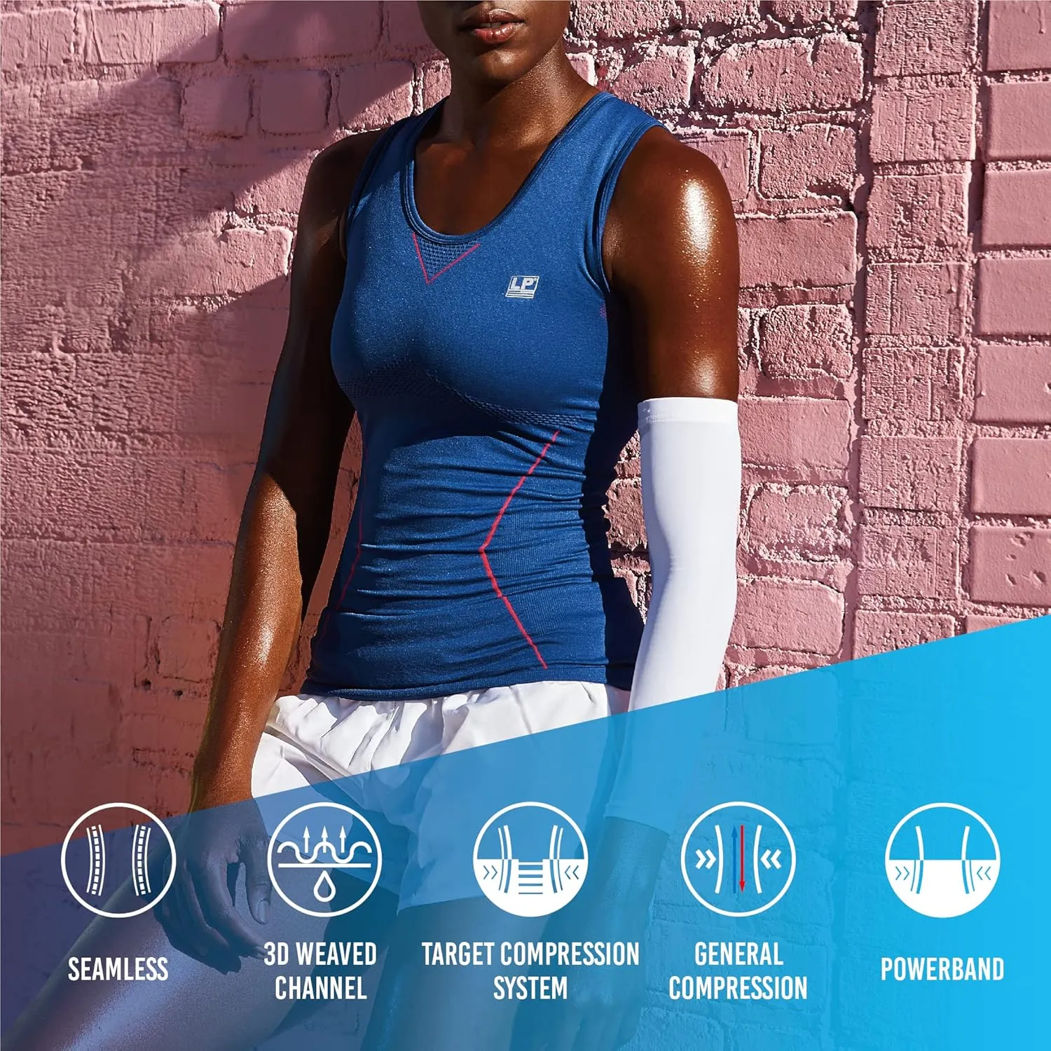 LP SUPPORT Women's AIR Compression Tank Top ARF2201Z - Workout, Gym, Yoga - Ultimate Comfort & Support Shapewear