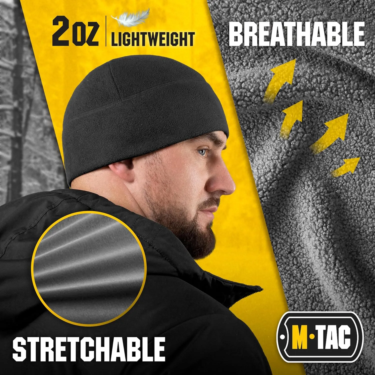 M-Tac Elite Fleece Watch Cap - Military Tactical Beanie Hat Winter Skull Cap