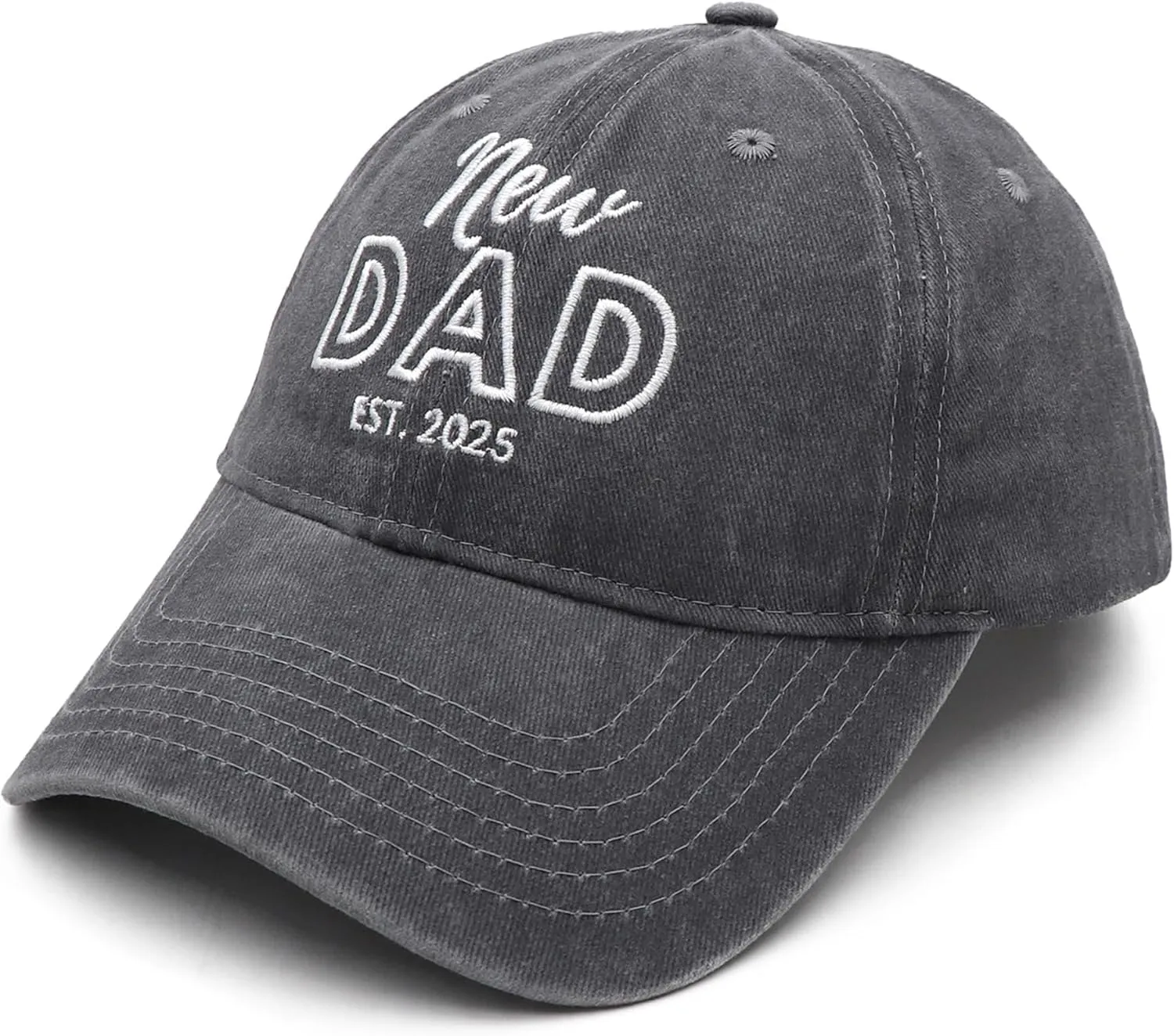 Mom and Dad Hats Est 2025 New Mom Dad Gifts Embroidered Mom Dad Hats Adjustable Baseball Cap New Parents Gifts