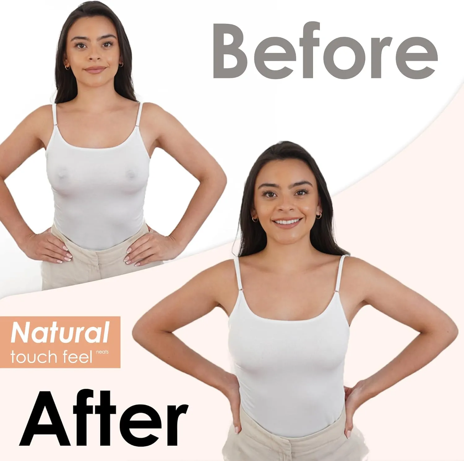 NEATS Nipple Covers for Women, Reusable & Hypoallergenic Adhesive Silicone Pasties
