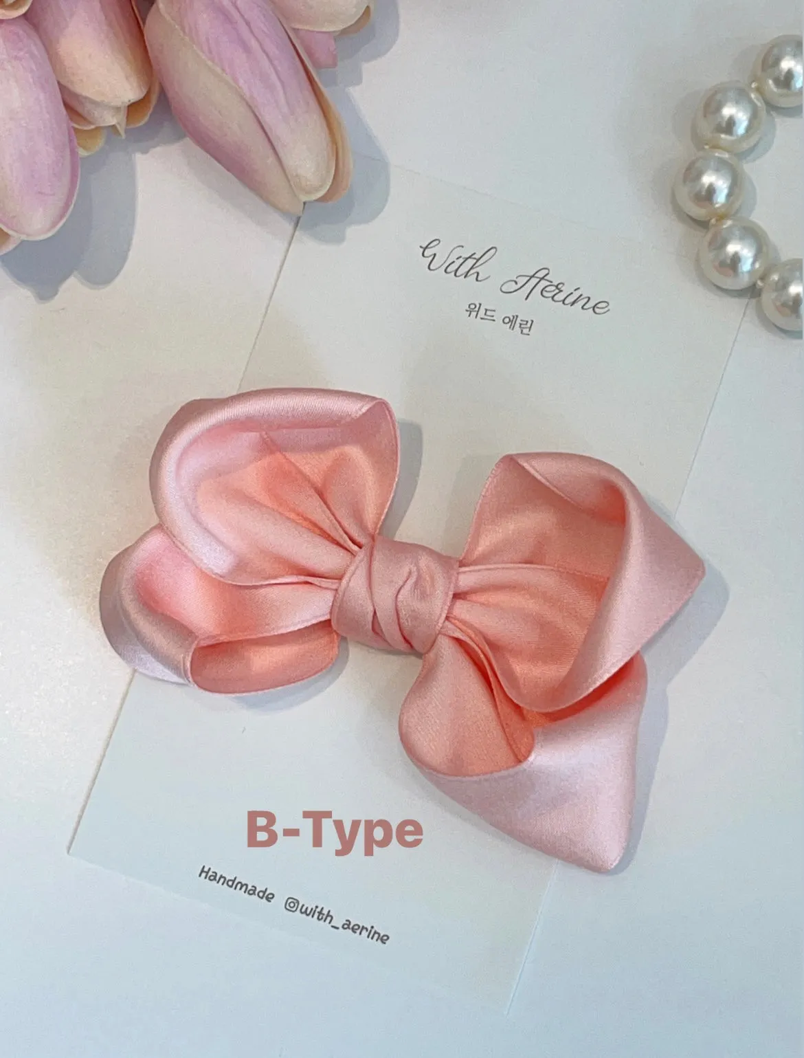Peach Satin Ribbon