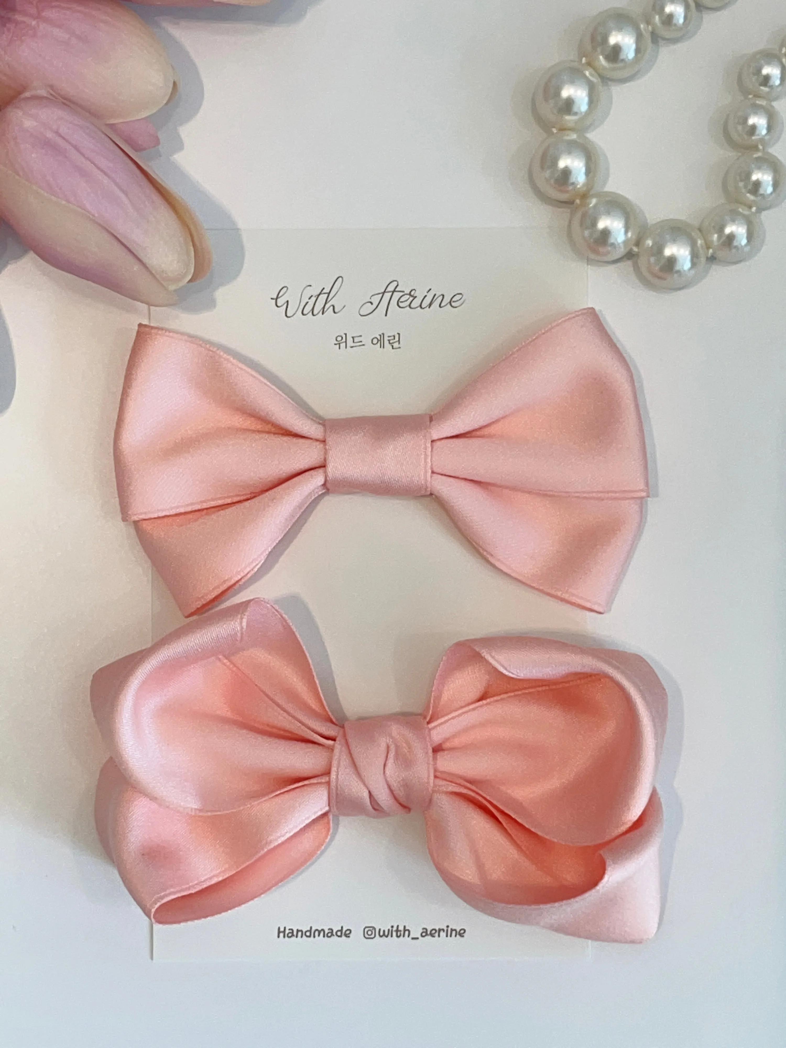 Peach Satin Ribbon