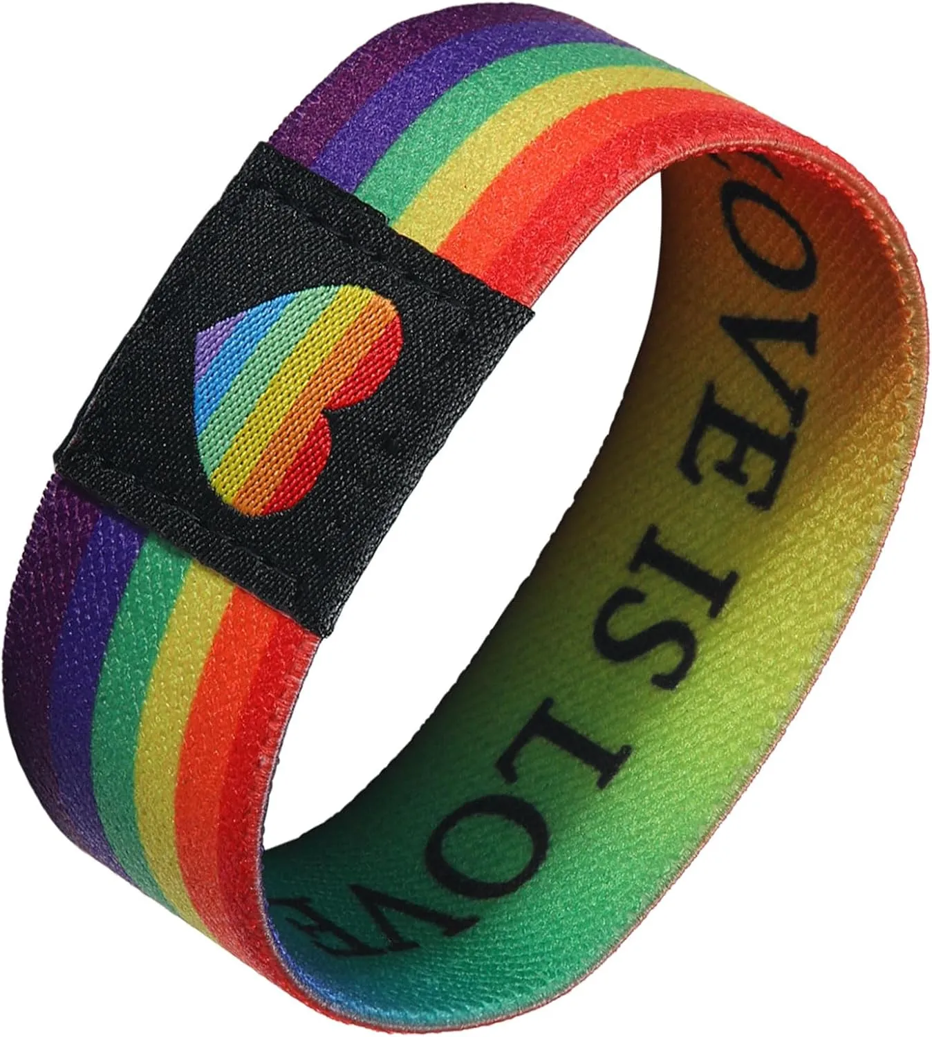 Pride Bracelet for Men Women LGBT Rainbow Bracelets Wristband Stretch Elastic LGBTQ Band Pride Month Parade Party Decorations Gay Lesbian Stuff Outfits Accessories