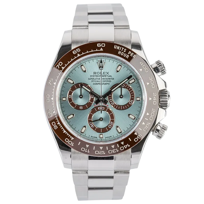 Rolex Cosmograph Daytona Platinum Ice Blue/Index 116506