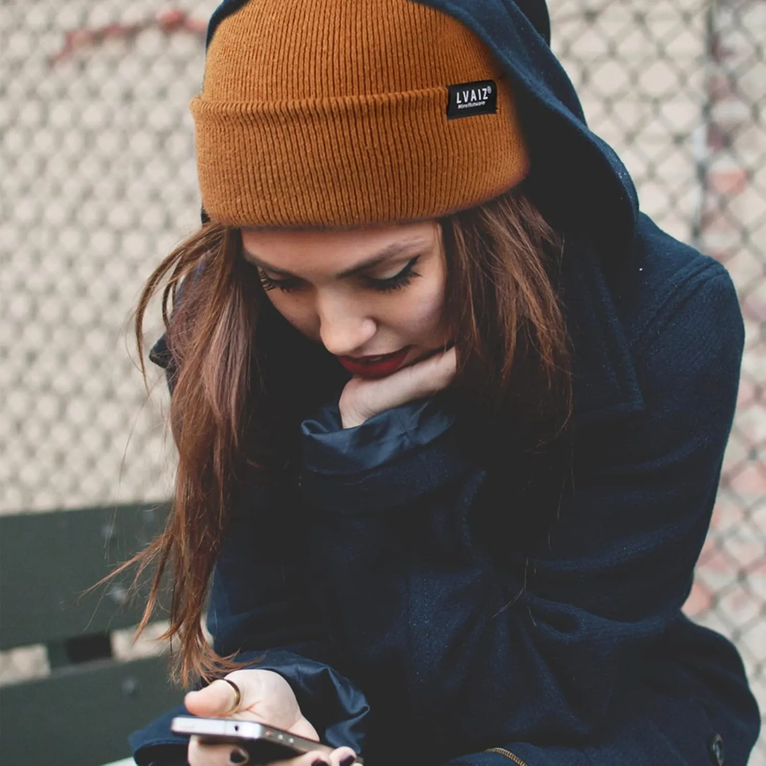 Satin Lined Winter Beanie Hats for Women Knitted Watch Hat with Silk Lining Unisex Solid Skull Cap