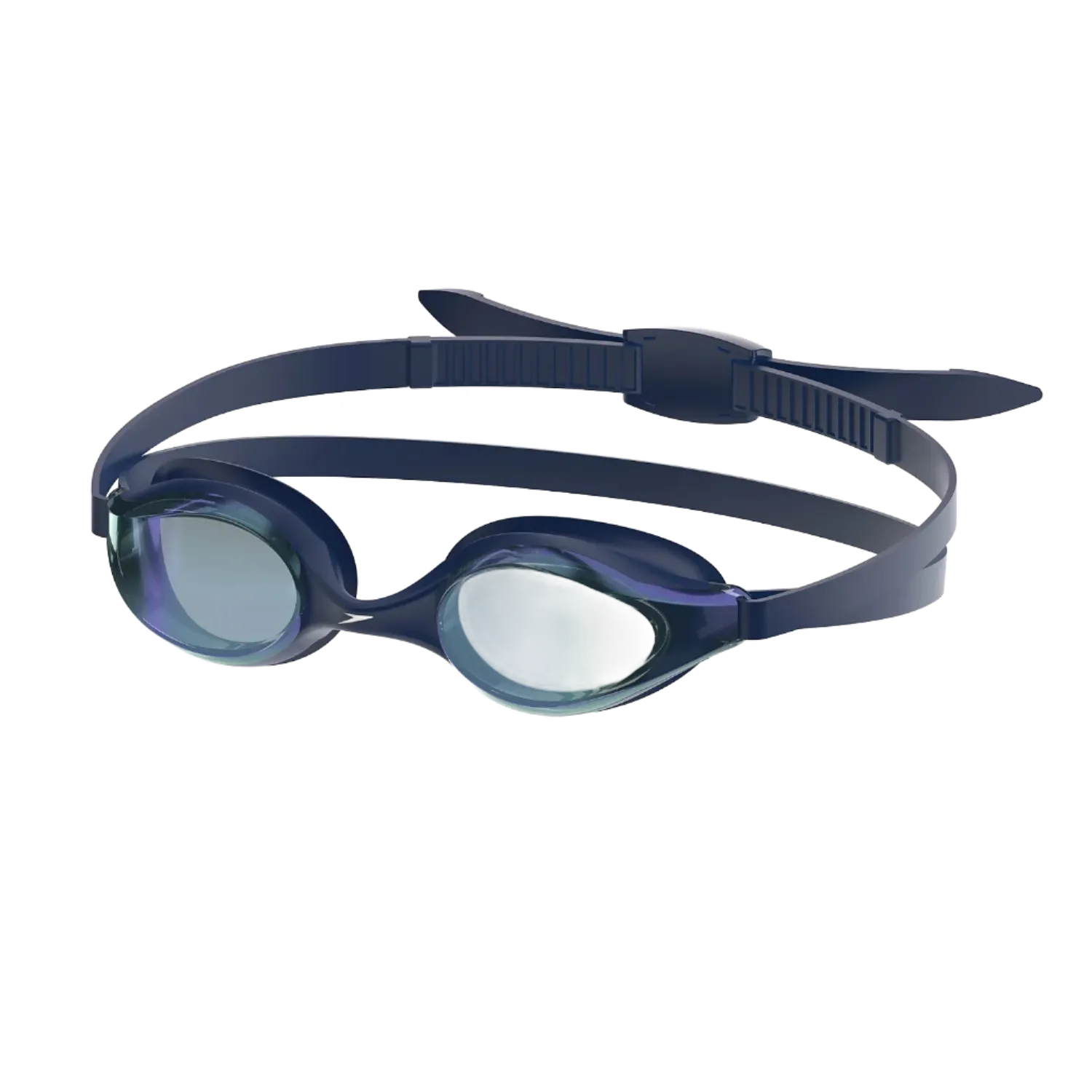Speedo Unisex Hyper Flyer Mirrored TLAT Youth Racing Goggle - Navy