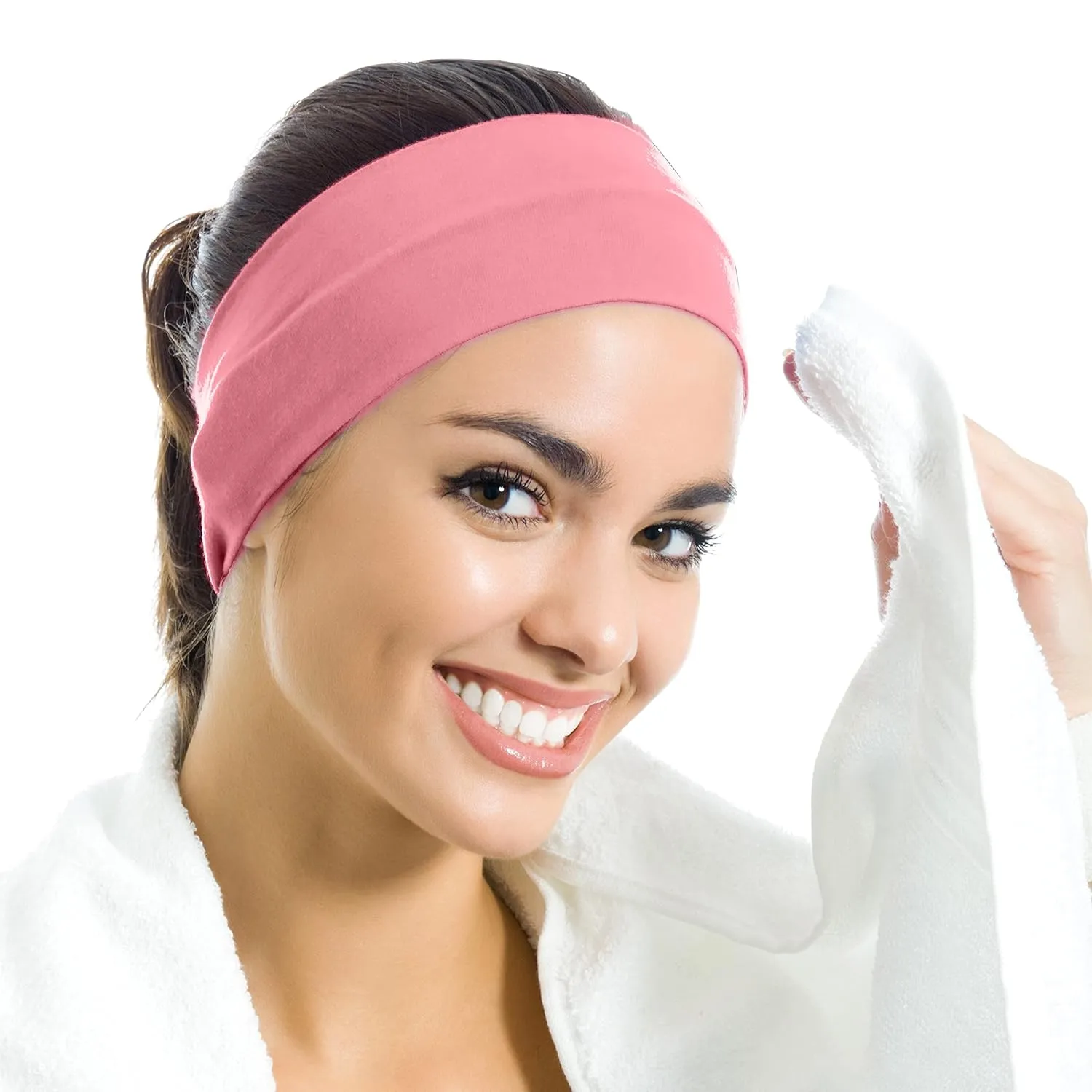 Styla Hair Headbands for Women Stretch Fashion Head Bands 10 Pack Non-Slip Head Wraps Great for Spa, Sports, Yoga, Pilates, Running, Gym Headband, Workouts (Variety)