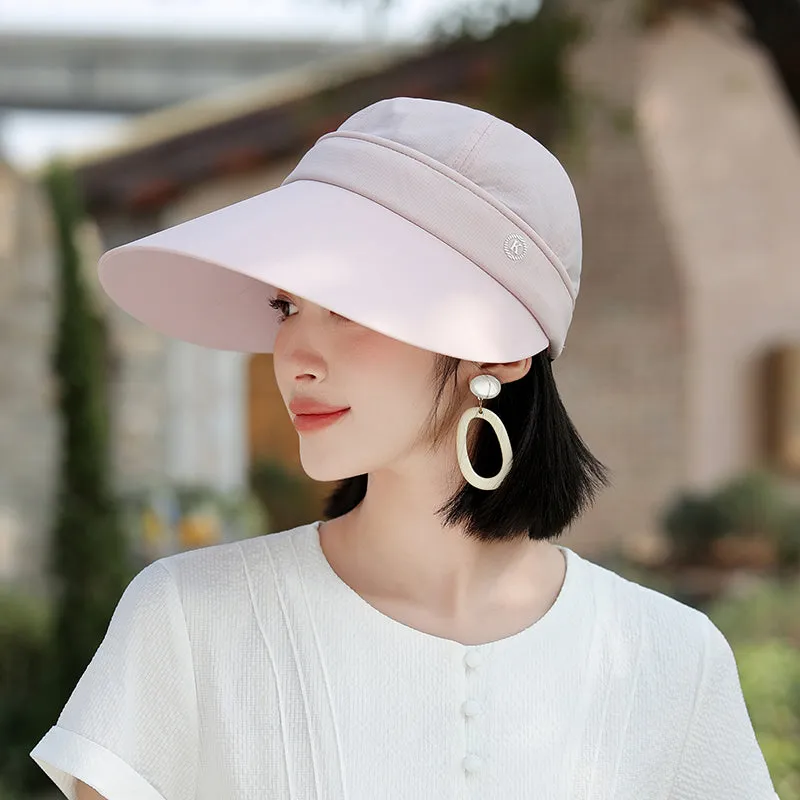 Summer Sun Hat for Women with Large Brim and Removable Top