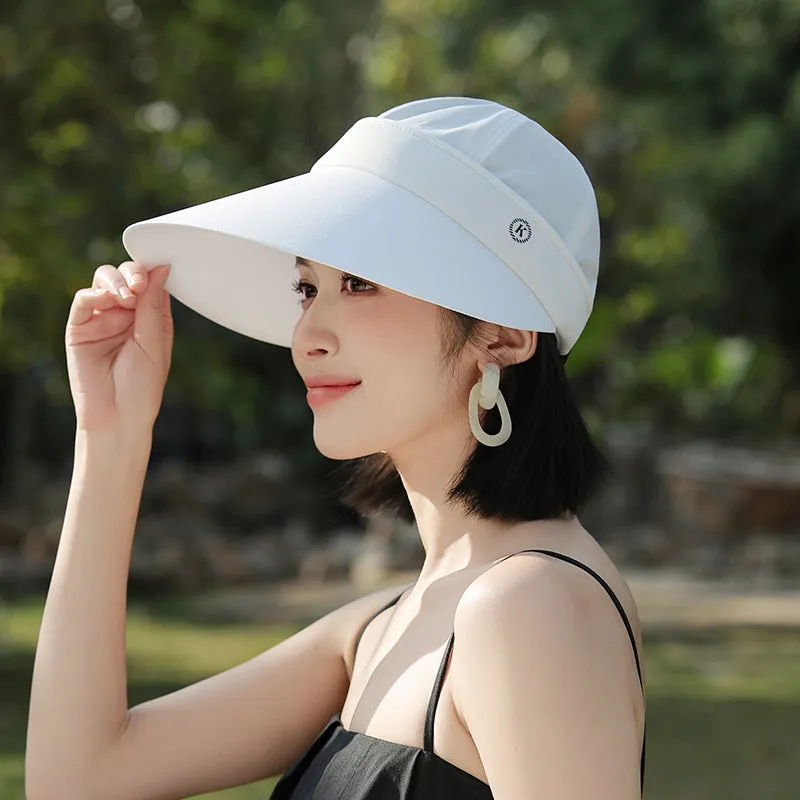 Summer Sun Hat for Women with Large Brim and Removable Top