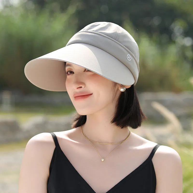 Summer Sun Hat for Women with Large Brim and Removable Top