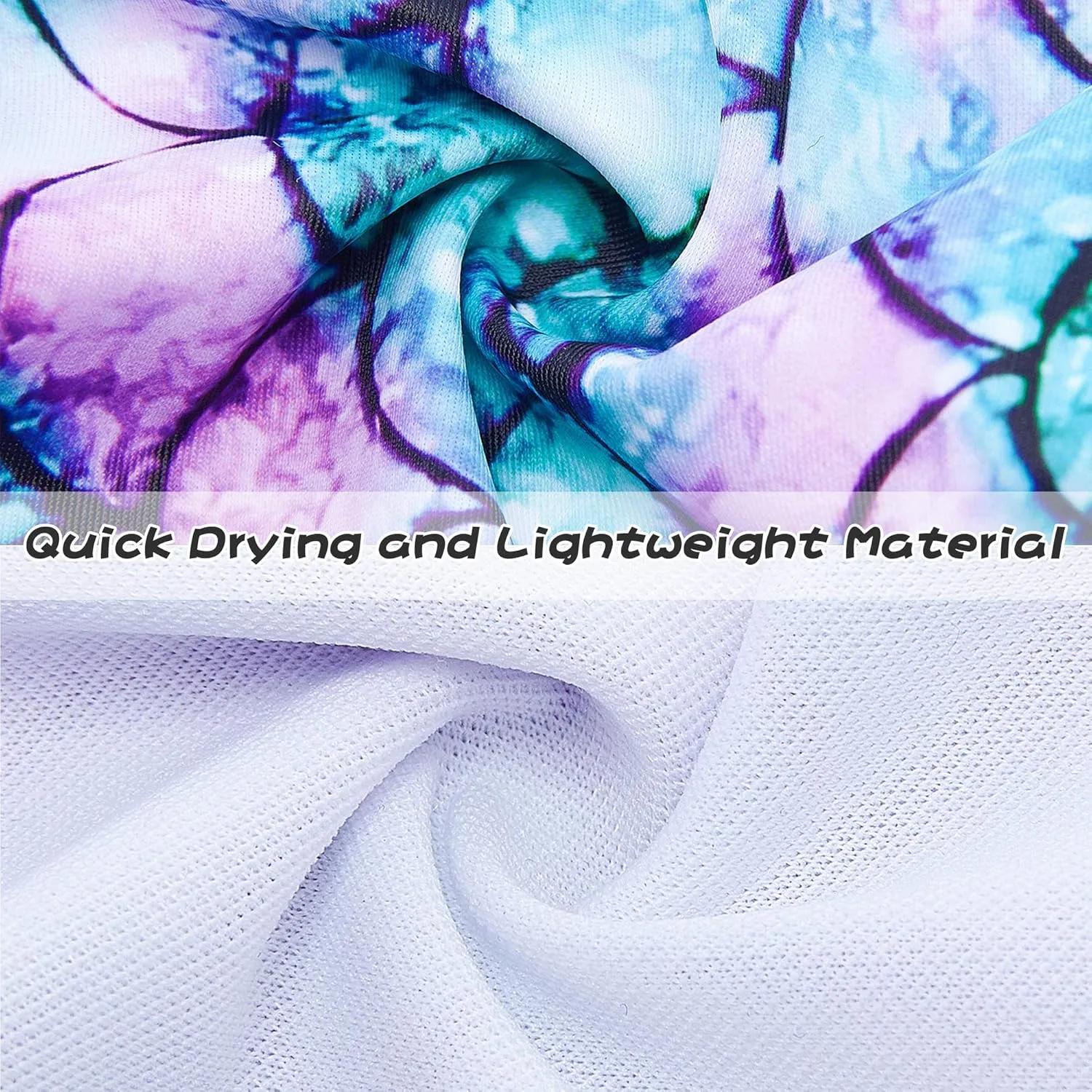 swimsobo Girls One Piece Swimsuit Colorful Mermaid Bathing Suit Cute Swimwear for 2-8 Years