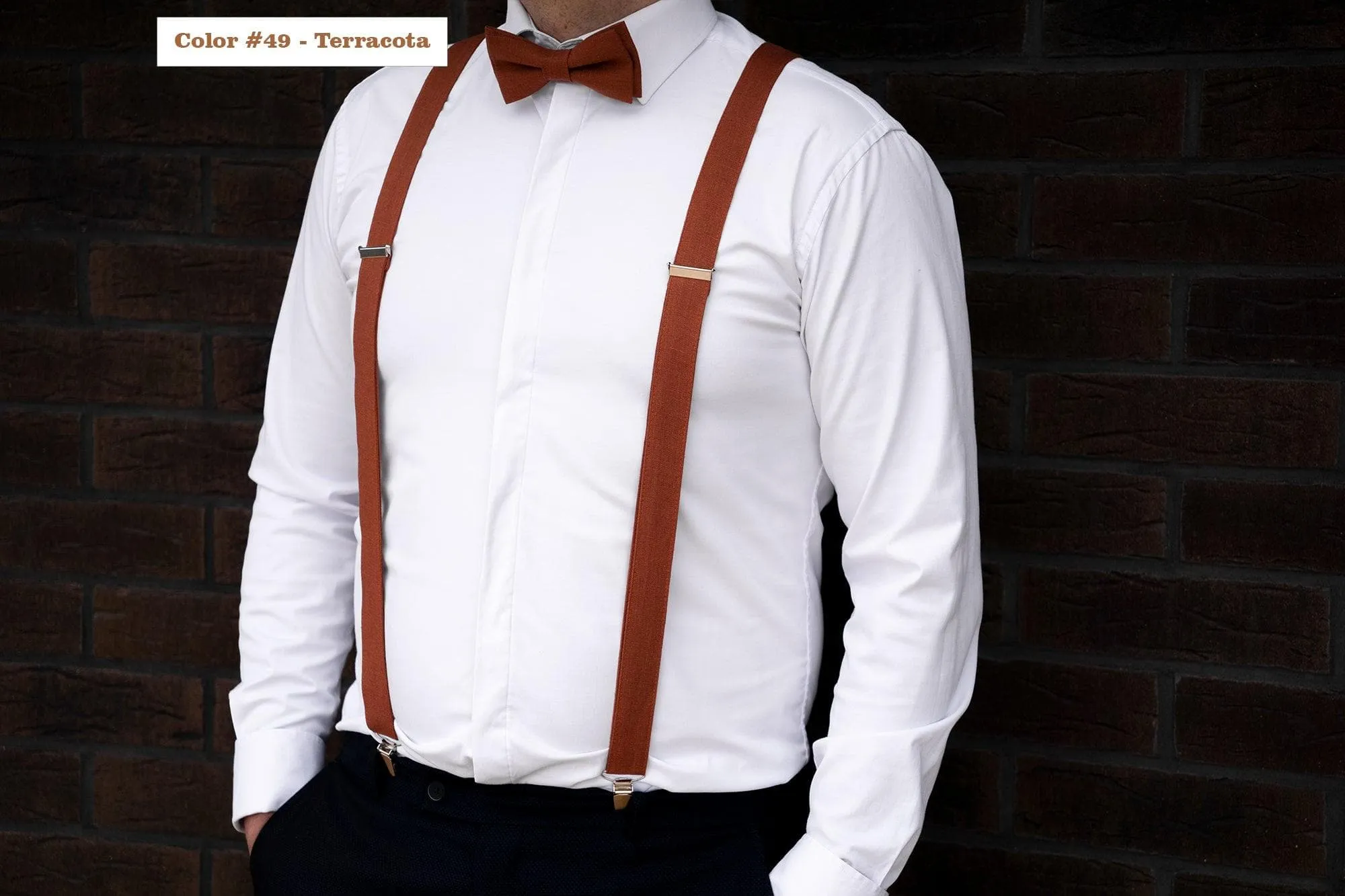 Yellow color linen bow tie | Yellow color best mens ties